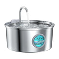 PETNEED Automatic Water Fountain 3.2L Stainless Steel Quiet Operation for Pets