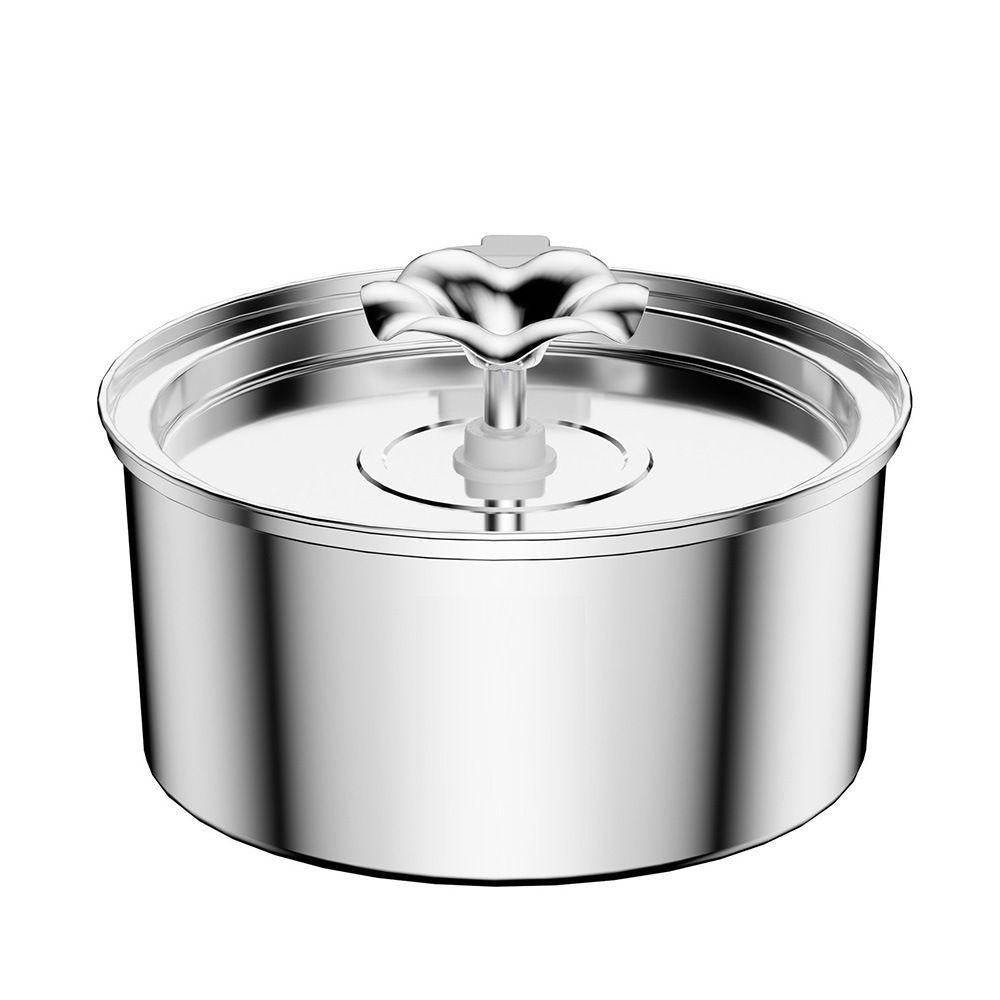 PETNEED Pet Water Dispenser 3.2L Stainless Steel Filtered Bowl for Indoor Cats Dogs