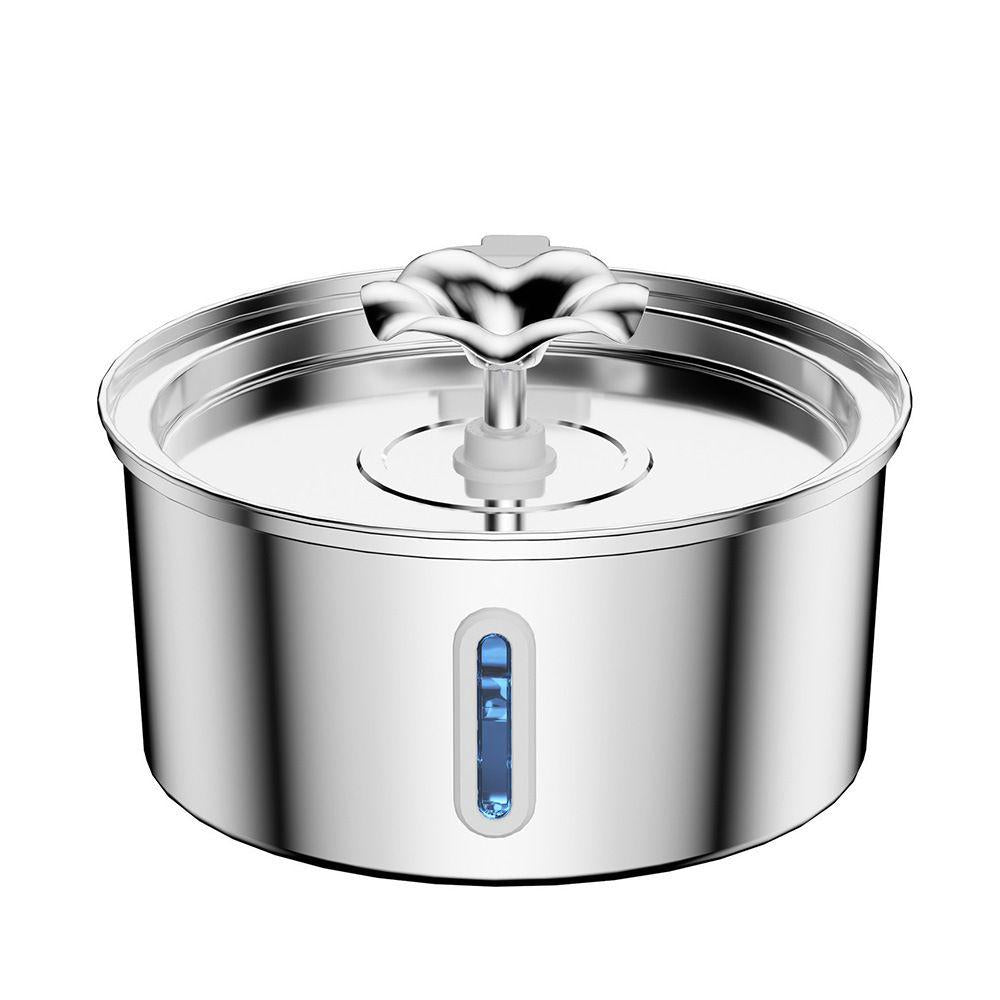 PETNEED Smart Pet Fountain 3.2L Stainless Steel Easy Clean Water Bowl for Pets