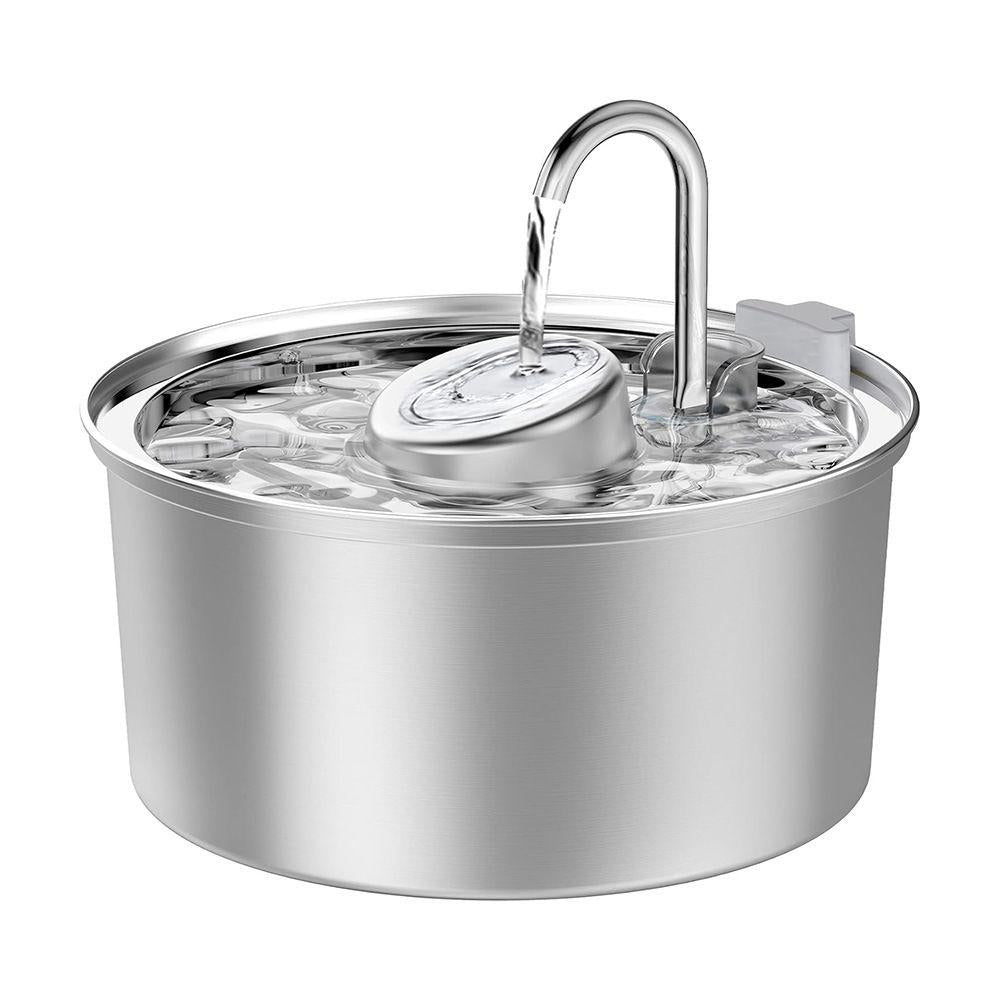 PETNEED Stainless Steel Pet Water Dispenser 3.2L Fresh Flow & BPA-Free for Multi-Pet Homes