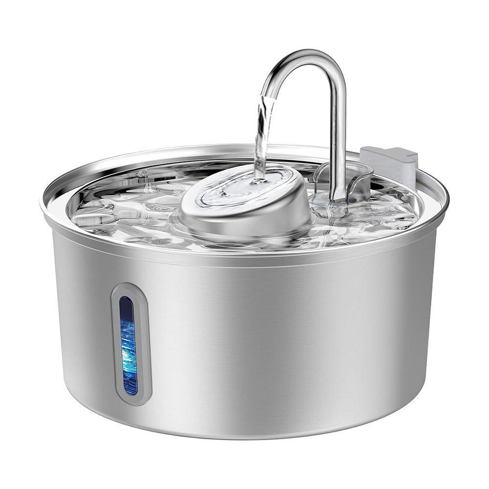 PETNEED Smart Pet Fountain 3.2L Rustproof Stainless Steel & Ultra-Quiet for Apartments