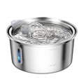 PETNEED Smart Cat Dog Fountain 3.2L Stainless Steel Visible Level for Indoor