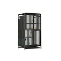 PETNEED Multi-Level Cat Cage Heavy Duty Metal Cat Playpen with Wheels for Indoor Cats