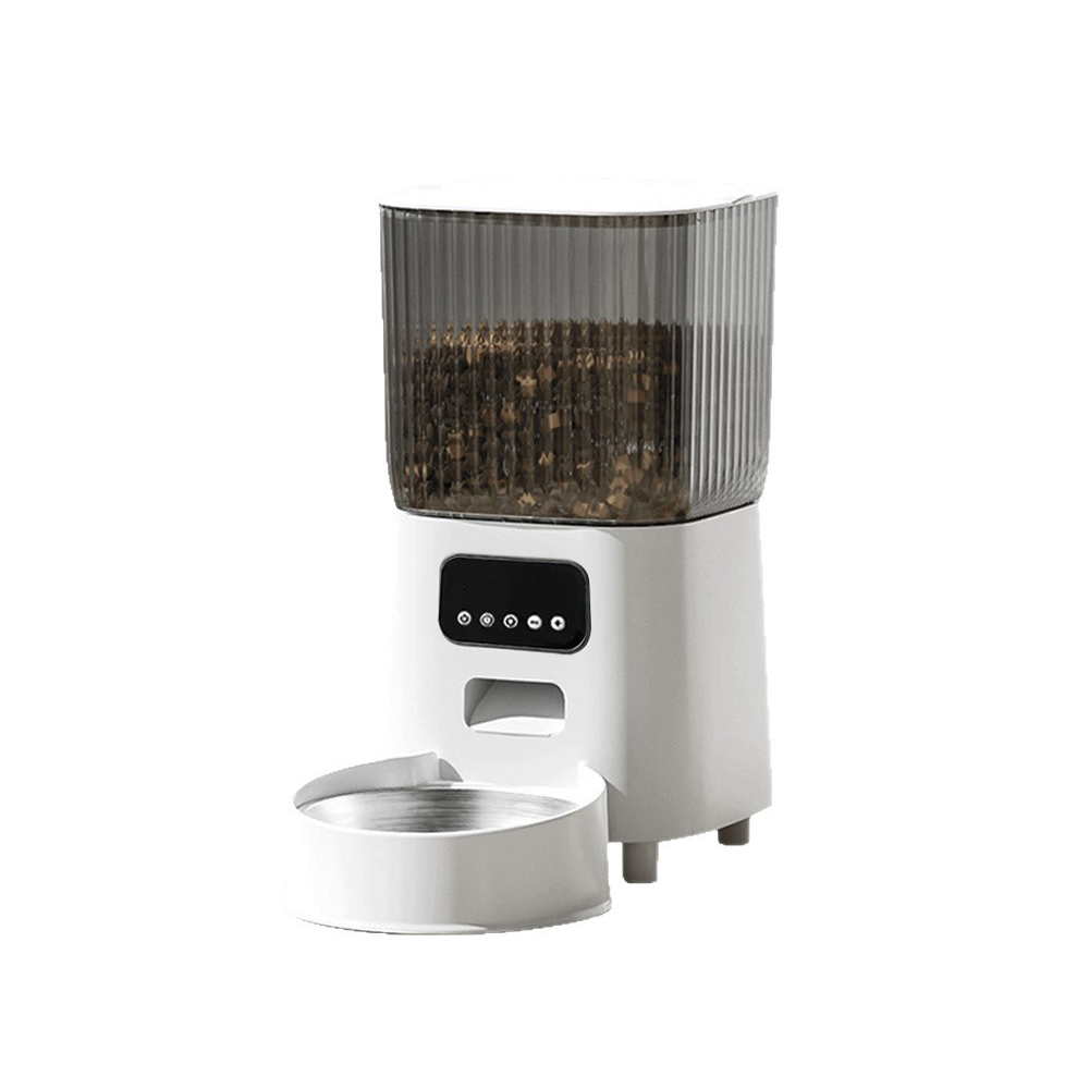 PETNEED Automatic Pet Feeder Stainless Steel Voice Timer for Dogs & Cats