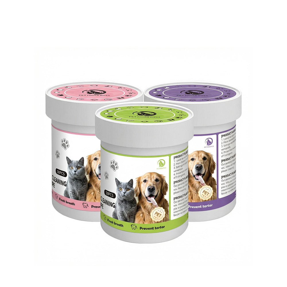Pet Tooth Cleaning Cap Wet Wipes