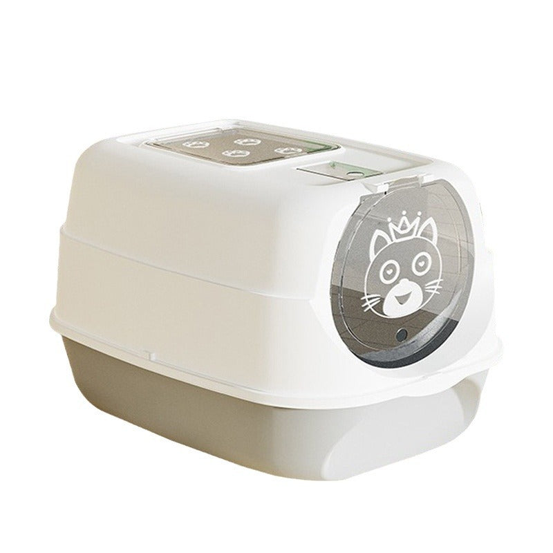 PRTNEED Flip-top litter box large size Anti-splash protection Indoor Use