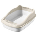 PETNEED Plastic cat litter box Large size Anti-splash protection Indoor Use