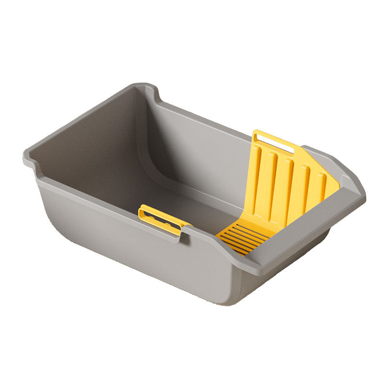 PETNEED Plastic cat litter box extra-large size Anti-splash protection for Indoor Use