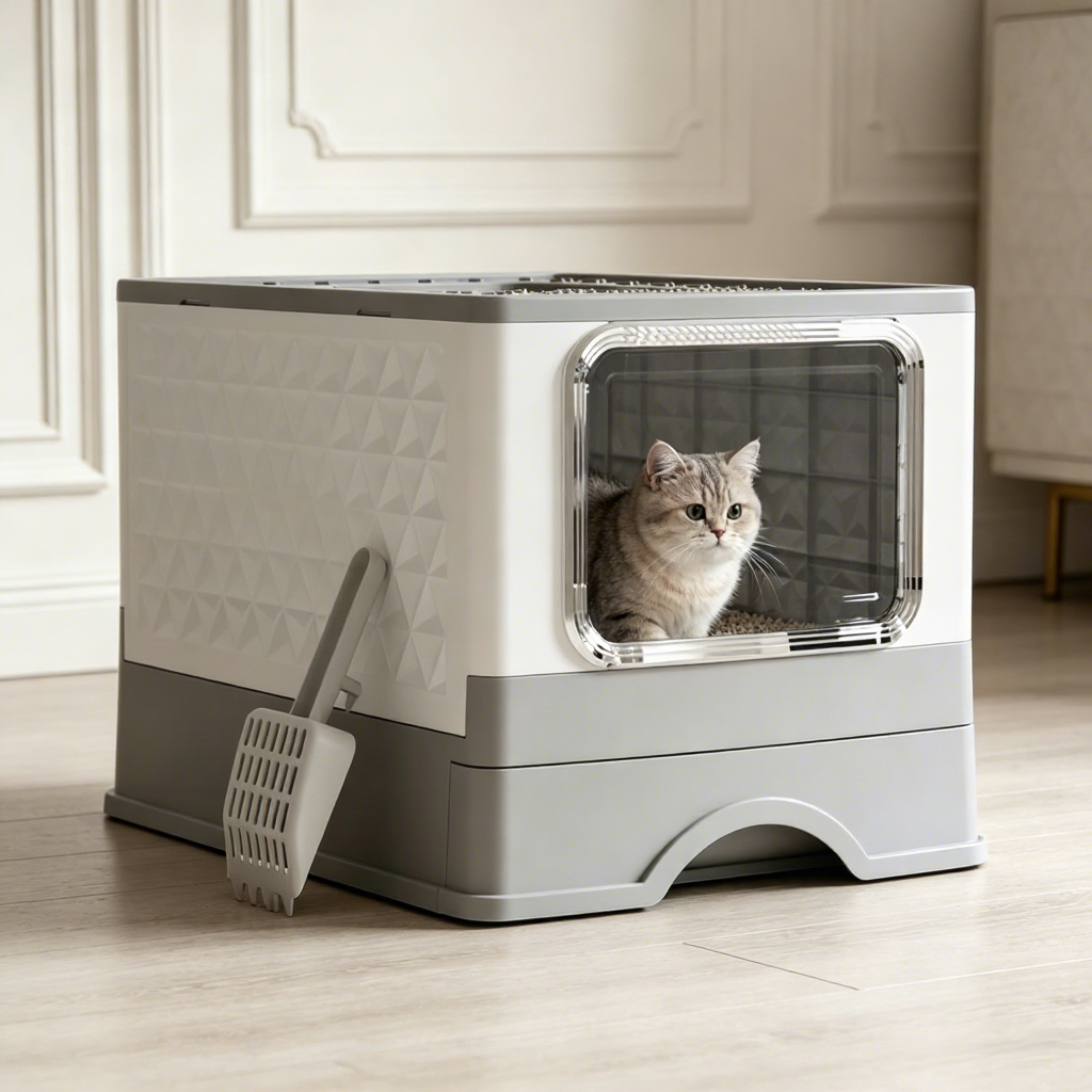 PETNEED Drawer-type cat litter box large size sterilize Indoor Use