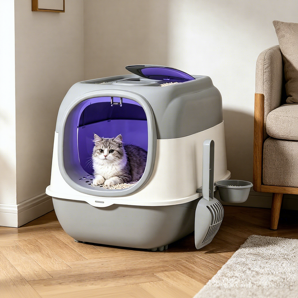 PETNEED Double-door cat litter box large size sterilize Indoor Use