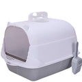 PETNEED Flip-top litter box Large size easy to clean Indoor Use