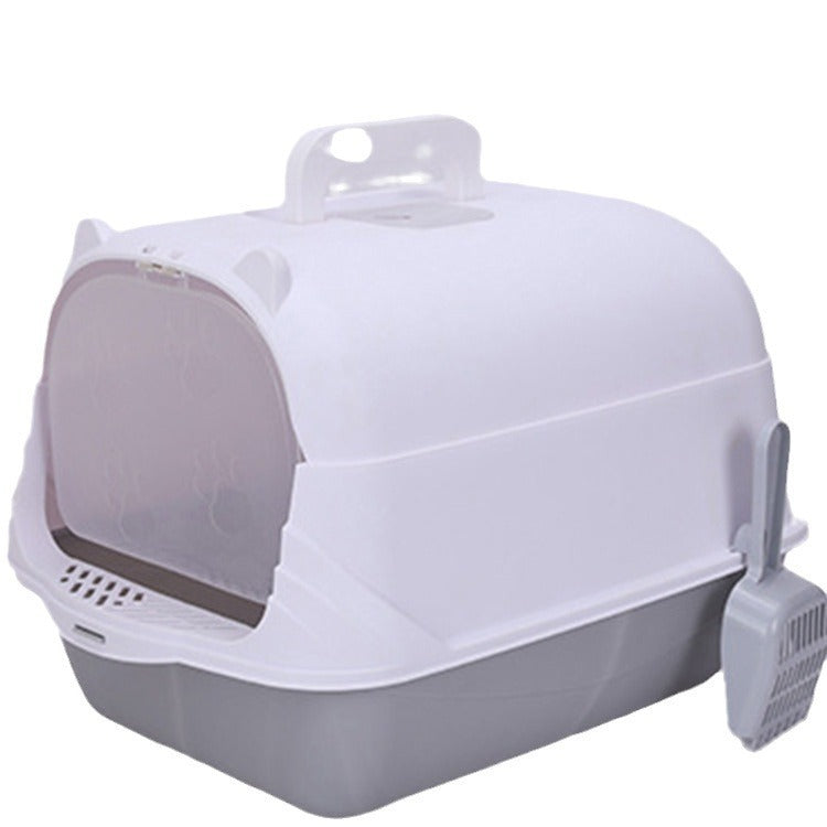 PETNEED Flip-top litter box Large size easy to clean Indoor Use